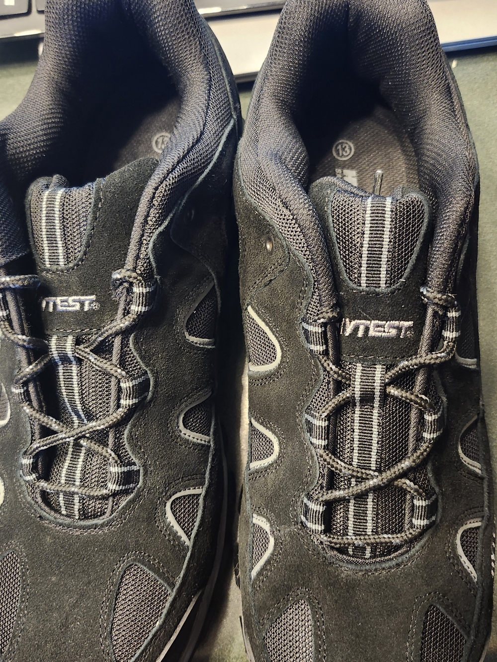 Hytest Men 13 EW Steel Toe Work Shoes Black Multi Sport Lo EH Safety K11350 NWB